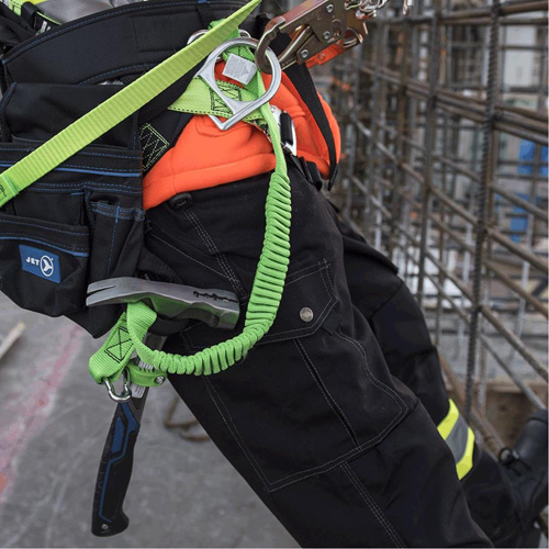 TT-9901 Standard Lanyard, Bungee, Dual Carabiner St. Lawrence Industrial & Safety Supply
