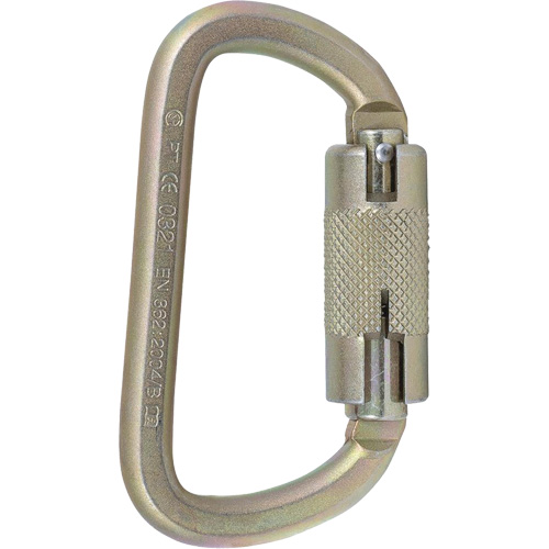 CP-03015-2 Zinc Plated Carabiner with 3/4" Gate Opening, Steel St. Lawrence Industrial & Safety Supply