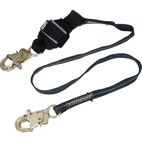 Arc Flash Web Shock-Absorbing Lanyard, 6', Snap Hook Center, Snap Hook Leg Ends, Kevlar&reg; St. Lawrence Industrial & Safety Supply