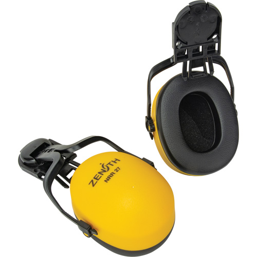 Cache-oreilles passifs, Fixation pour casque, 27 NRR dB St. Lawrence Industrial & Safety Supply