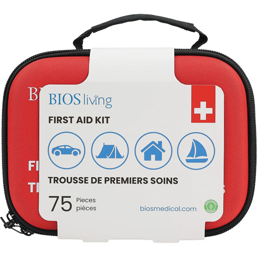75-Piece Home & Travel First Aid Kit, Nylon Bag St. Lawrence Industrial & Safety Supply