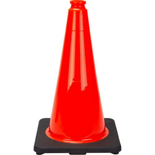 C&ocirc;ne de signalisation de premi&egrave;re qualit&eacute;, 18", Orange St. Lawrence Industrial & Safety Supply