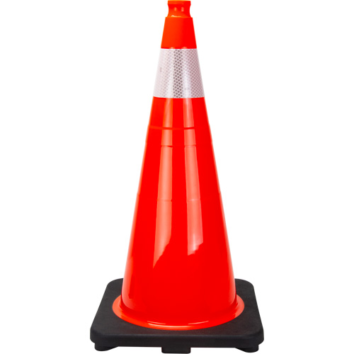 Premium Traffic Cone, 28", Orange, 4" Reflective Collar(s) St. Lawrence Industrial & Safety Supply