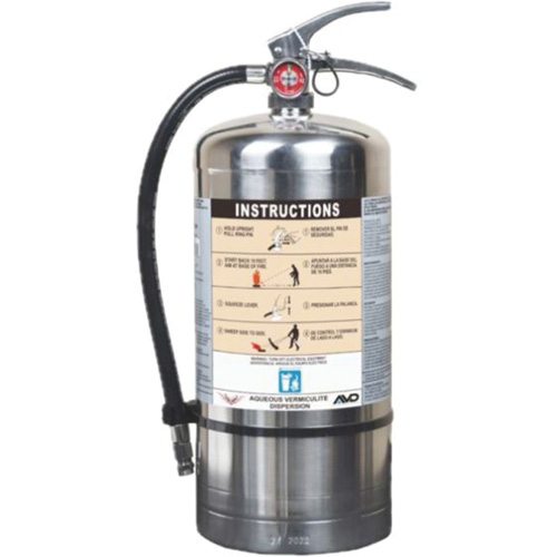 Extincteur pour la protection contre l'incendie de pile Lithium-ion, AVD, Capacit&eacute; 6 L St. Lawrence Industrial & Safety Supply