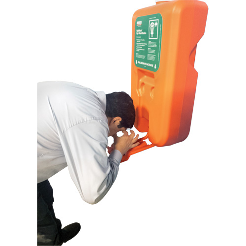 Portable Self-Contained Eyewash Station, Gravity-Fed, 10 gal. Capacity, Meets ANSI Z358.1 St. Lawrence Industrial & Safety Supply