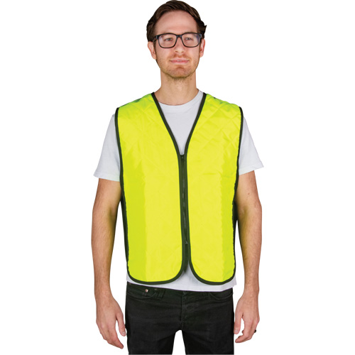 Evaporative Cooling Vest, Medium, High Visibility Lime-Yellow St. Lawrence Industrial & Safety Supply