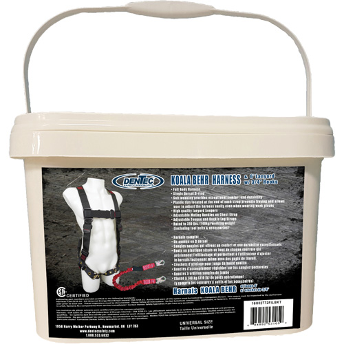 Koala Behr Safety Harness in Pail with 6' Lanyard, CSA Certified, Class A, 255 lbs. Cap. St. Lawrence Industrial & Safety Supply