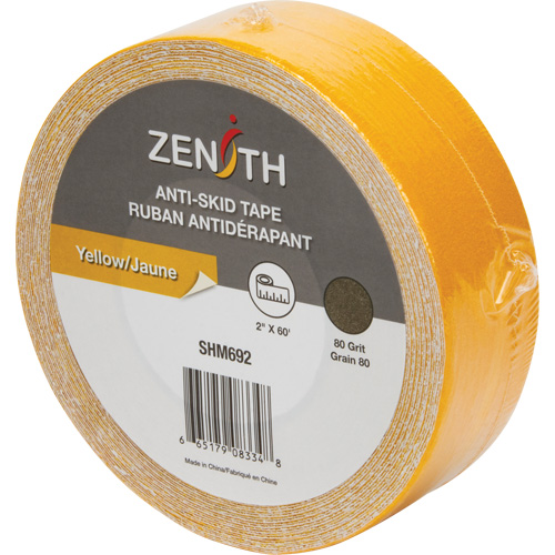 Anti-Skid Tape, 2" x 60', Yellow St. Lawrence Industrial & Safety Supply