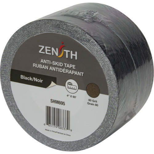 Anti-Skid Tape, 4" x 60', Black St. Lawrence Industrial & Safety Supply