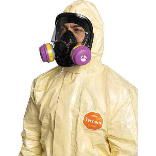 Tychem&reg; 6000 SFR Coverall, Size Small, Khaki St. Lawrence Industrial & Safety Supply