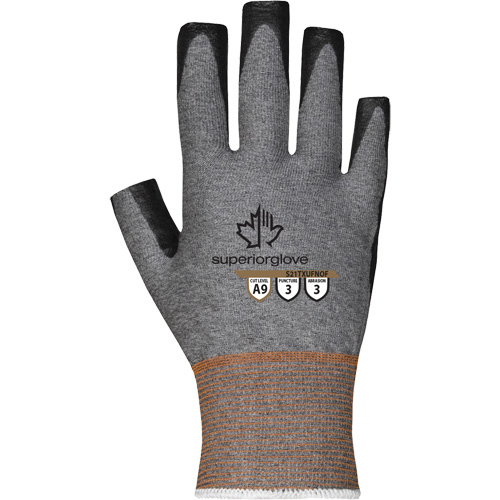 Ultra-Thin Open-Finger Gloves, Size 5, 21 Gauge, Nitrile Coated, TenActiv Shell, ASTM ANSI Level A9 St. Lawrence Industrial & Safety Supply