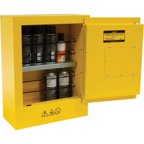 Armoire de s&eacute;curit&eacute; miniature pour produits inflammables, 2 gal., 1 Porte(s), 17" La x 22" h x 8" p St. Lawrence Industrial & Safety Supply
