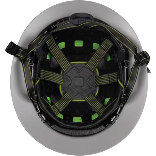 Fibre Metal Climbing Style Helmet with Full Brim, Meets CSA Type 2, Ratchet Suspension, Non-Vented St. Lawrence Industrial & Safety Supply