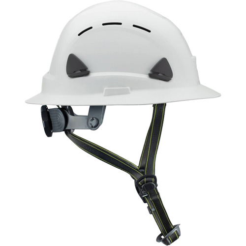 Fibre Metal Climbing Style Helmet with Full Brim, Meets CSA Type 2, Ratchet Suspension, Vented St. Lawrence Industrial & Safety Supply