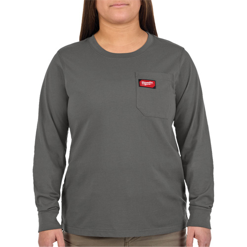 T-shirt &agrave; manches longues avec poches GRIDIRON, Femmes, T-petit, Gris St. Lawrence Industrial & Safety Supply