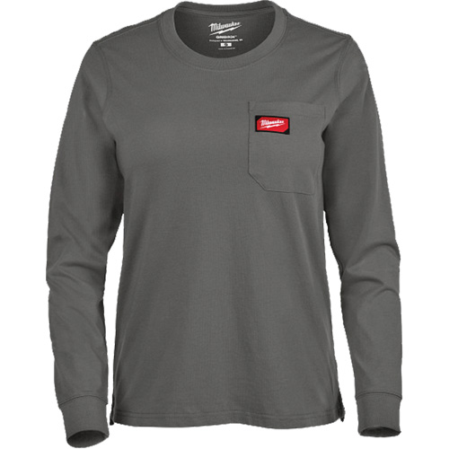 T-shirt &agrave; manches longues avec poches GRIDIRON, Femmes, T-petit, Gris St. Lawrence Industrial & Safety Supply