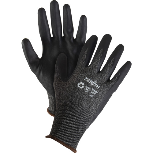 Gants &eacute;cologiques, l&eacute;gers, et r&eacute;sistants &agrave; la coupe, &agrave; haute dext&eacute;rit&eacute;, Taille 10, Calibre 21, Rev&ecirc;tement Mousse de nitrile, Enveloppe en Acier inoxydable/PEHP/rPET, ASTM ANSI niveau A5 St. Lawrence Industrial & Safety Supply