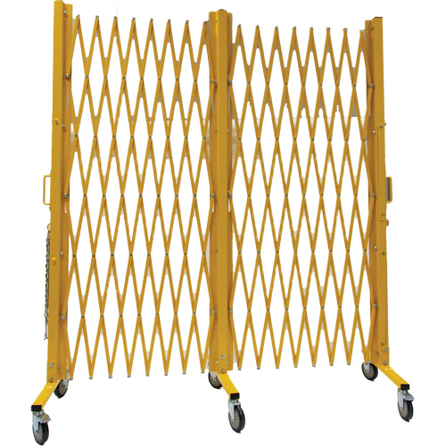 Expandable Barrier, 84" H x 20' L, Yellow St. Lawrence Industrial & Safety Supply