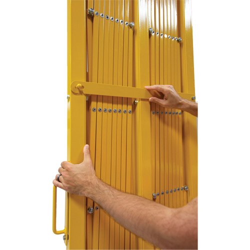 Expandable Barrier, 84" H x 20' L, Yellow St. Lawrence Industrial & Safety Supply