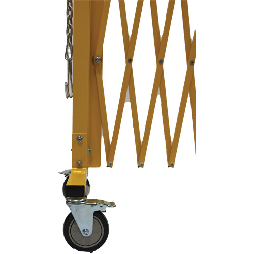 Expandable Barrier, 84" H x 20' L, Yellow St. Lawrence Industrial & Safety Supply