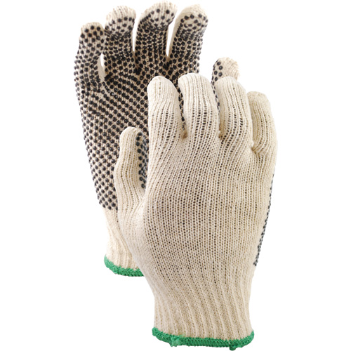 417 PVC Dotted String Knit Gloves, Poly/Cotton, Single Sided, Small St. Lawrence Industrial & Safety Supply