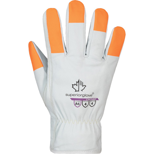 Endura Pro High-Visibility Cut-Resistant Gloves, Size Small, Cowhide Shell, ASTM ANSI Level A6 St. Lawrence Industrial & Safety Supply
