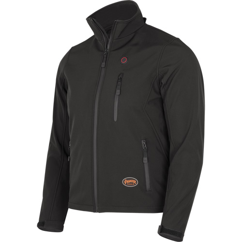 Heated Soft-Shell Jacket, Men's, Small, Black St. Lawrence Industrial & Safety Supply