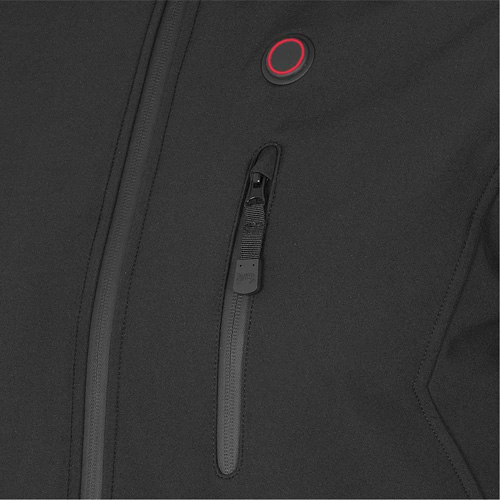 Heated Soft-Shell Jacket, Men's, Small, Black St. Lawrence Industrial & Safety Supply