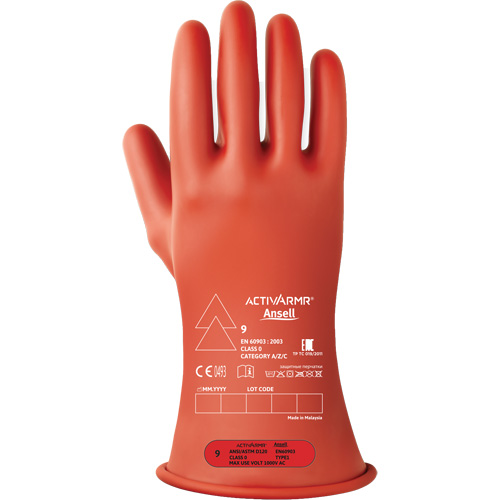 ActivArmr&reg; RIG R011RUL Ultra-Lightweight Electrical Insulated Gloves, ASTM Class 0, Size 7, 11" L St. Lawrence Industrial & Safety Supply