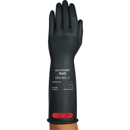 Gants &eacute;lectriques isol&eacute;s ultra l&eacute;gers ActivArmr RIG R014BUL, ASTM classe 0, Taille 9, 14" lo St. Lawrence Industrial & Safety Supply
