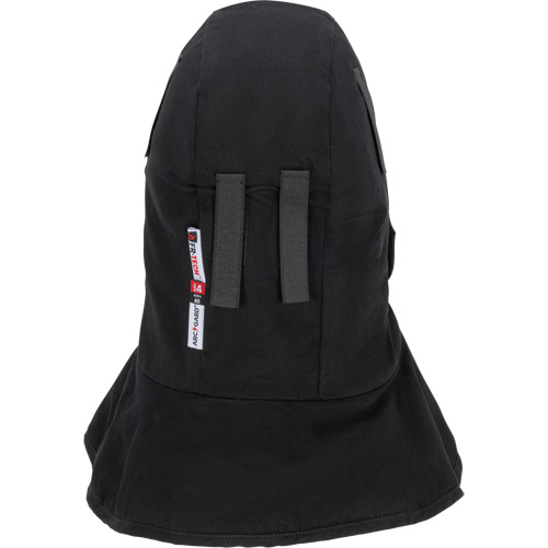 Pioneer 765A Flame-Resistant Quilted Hard Hat Liner with Long Neck & Detachable Mouthpiece, Black/Grey, Cotton/FR-Tech&reg;/Modacrylic/Nylon St. Lawrence Industrial & Safety Supply
