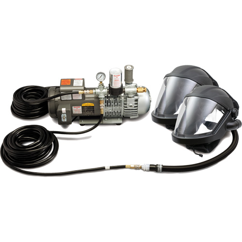 Syst&egrave;me de protection &agrave; alimentation en air MAXSHIELD pour 2 travailleur St. Lawrence Industrial & Safety Supply