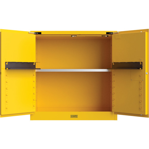 Utili-Guard+ Flammable Safety Cabinet, 30 gal., 1 Door, 43" W x 44" H x 22" D St. Lawrence Industrial & Safety Supply