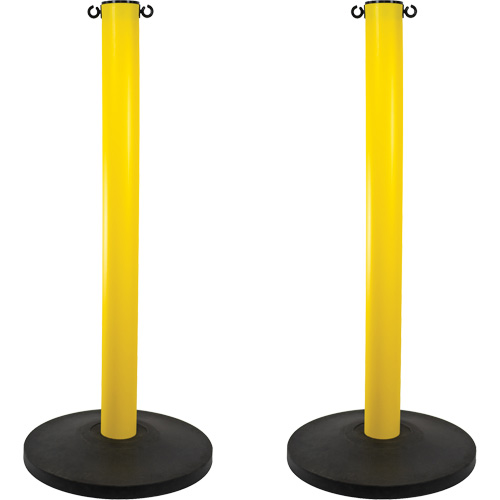 Montant industriel, Hauteur de 37", Jaune St. Lawrence Industrial & Safety Supply