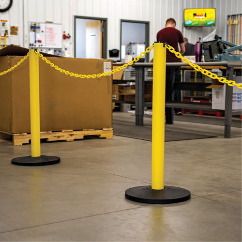 Industrial Stanchion, 37" High, Red St. Lawrence Industrial & Safety Supply