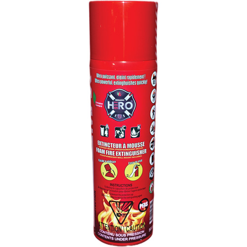 Extincteur Hero 911 sans PFAS, ACK, Capacit&eacute; 500 ml St. Lawrence Industrial & Safety Supply