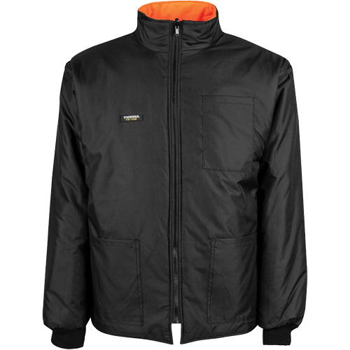 Manteau haute visibilit&eacute; 7-en-1, Polyester, Orange haute visibilit&eacute;, T-Grand St. Lawrence Industrial & Safety Supply