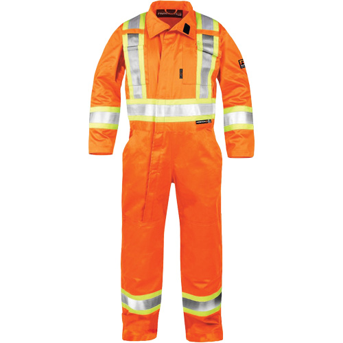 High-Visibility Fire-Resistant Coveralls, Size Small, Orange St. Lawrence Industrial & Safety Supply