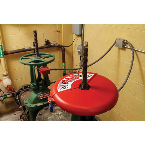 Dispositif de verrouillage coulissant pour vanne &agrave; opercule, Type Volant St. Lawrence Industrial & Safety Supply