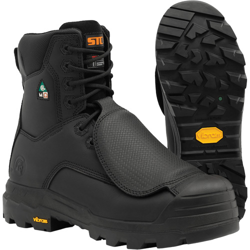 Bottes de travail Vulcan avec protecteur m&eacute;tatarsien &agrave; l'ext&eacute;rieur, Cuir, Taille 7, Imperm&eacute;able St. Lawrence Industrial & Safety Supply