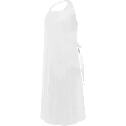 Tablier CoverMe avec encolure d&eacute;coup&eacute;e, Polyur&eacute;thane, 45" lo x 35" la, Blanc St. Lawrence Industrial & Safety Supply
