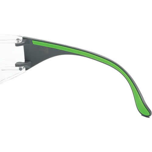 Adapt Lite Grey/Green Safety Glasses, Clear Lens, Anti-Fog/Anti-Scratch, ANSI Z87+/Meets/Exceeds CSA Z94.3 St. Lawrence Industrial & Safety Supply
