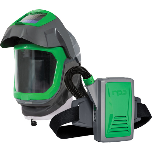Z-Link Respirator Helmet with Face Seal, Visor & Belt Mount, Facepiece Respirator/Welding Helmet, Lithium-Ion Battery St. Lawrence Industrial & Safety Supply