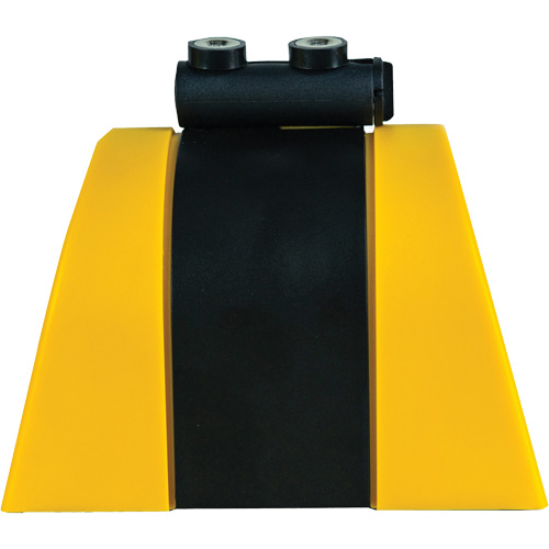 Syst&egrave;me de barri&egrave;re de s&eacute;curit&eacute; HAZLOK, Plastique, Fixation magn&eacute;tique, 30', Ruban Noir et jaune St. Lawrence Industrial & Safety Supply