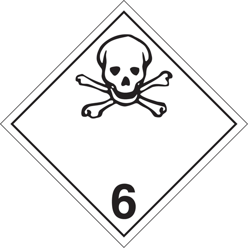 Plaque-&eacute;tiquette TMD mati&egrave;res toxiques, Plastique St. Lawrence Industrial & Safety Supply