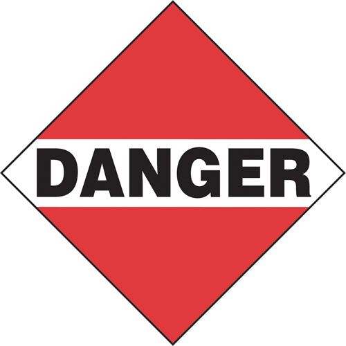 Plaque-&eacute;tiquette TMD danger chargement commun, Aluminium St. Lawrence Industrial & Safety Supply
