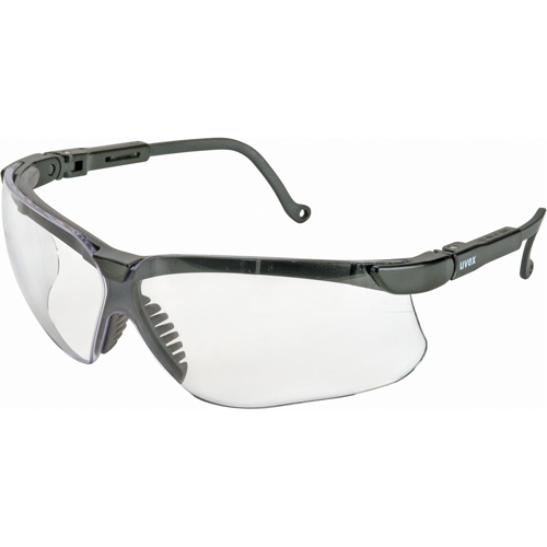 Lunettes de s&eacute;curit&eacute; Uvex Genesis, Lentille Transparent, Anti-&eacute;gratignures, R&eacute;pond ou surpasse la norme CSA Z94.3 St. Lawrence Industrial & Safety Supply
