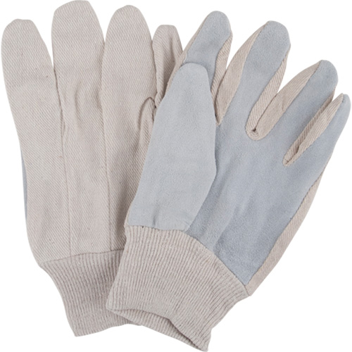 Gants de travail d'usage standard, Grand, Paume en Cuir de vache refendu St. Lawrence Industrial & Safety Supply
