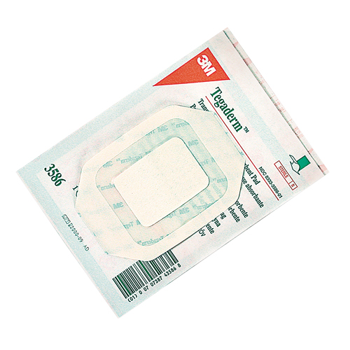 Pansement transparent Tegaderm avec tampon absorbant, Rectangulaire/carr&eacute;e, 2-3/4", Plastique, St&eacute;rile St. Lawrence Industrial & Safety Supply
