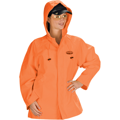 Hurricane Flame Retardant/Oil Resistant Rain Suits - Jacket, 4X-Large, High Visibility Orange St. Lawrence Industrial & Safety Supply